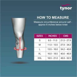 Tynor Compression Below Knee Stocking, Size: S image 4