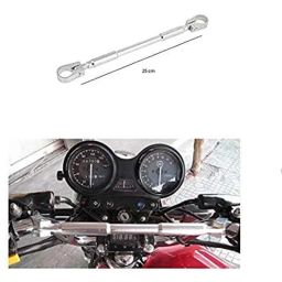AOW Handlebar Cross Bar Steering Wheel Strength Lever Bar (Silver) for Hero Passion Plus-image-86
