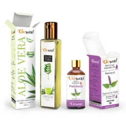 GoWoo 2 Pcs 10ml Natural Patchouli Aroma Oil &a; 100ml Aloe Vera Carrier Oil Set, GWOC1053-P39+P163-picture-24