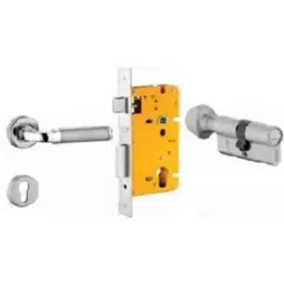 Dorset ML Series Inspire 70mm Stainless Steel Patina Finish Door Handle Lock Set with Coin &a; Knob, ML IP OR (Pack of 2)-picture-18