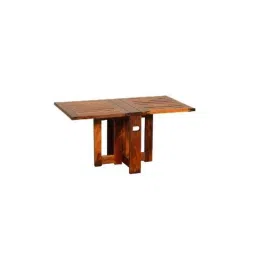 Angel Furniture 93.98x53.34x45.72cm Brown Honey Finish Solid Wood Folding Table, AF402H-image-16