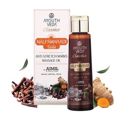 AYOUTHVEDA Nalpamaradi Taila 2Pcs Anti-stretch Marks Removal Massage Oil 100ml Each-10