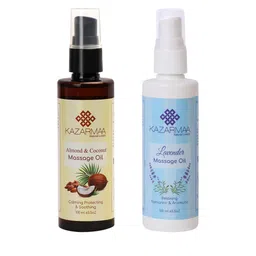 KAZARMAA Set of Lavender & Almond-Coconut Massage Oil - 100 ml each-7