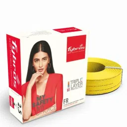 Fybros 2.5 Sqmm 180m Yellow Single Core FR PVC Insulated Multistrands Industrial Cable, FWC1018-picture-7