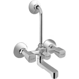 Prestige DIXY Brass Chrome Finnish Telephonic Wall Mixer with L Band-image-11