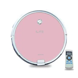 ILife 0.3L Wet and Dry Smart Robotic Pink Vacuum Cleaner, X620-picture-27