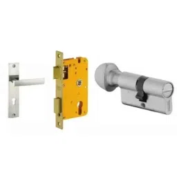 Dorset HL Series Eden 70mm Stainless Steel Door Handle Lock Set with Coin &a; Knob (Pack of 2)-picture-15
