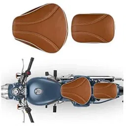 AOW Quality Stylish Seat Cover for Royal Enfield Bullet Classic All Models (Brown) T-2-10