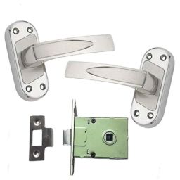 Atom 5 inch Silver Satin Finish Stainless Steel Teana Baby Latch Set-image-22