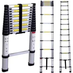 Bigapple 150kg 13 Step 5m Telescopic Aluminium Folding Step Ladder, BA-5M-TELESCOPIC-image-14
