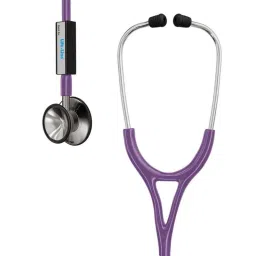 Lifeline Cardio Stainless Steel Purple Single Side Diaphragm Chest Piece Stethoscope with 2 Way Tube, STH003-PR-image-44