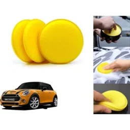 Auto Pearl Polyurethane Beige Washing &a; Waxing Polish Foam Sponge for Cooper (Pack of 3)-image-65