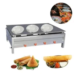 Sara 24x48 inch Gas Operated Stainless Steel Dosa Bhatti Machine-image-54