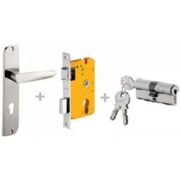 Dorset ML Series Amy 70mm Stainless Steel Patina Finish Door Handle Lock Set with Both Side Key Cylinder, ML AMY-picture-18