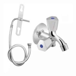 Fastgear Stainless Steel Silver Chrome Finish Bathroom Faucet Set, FG1895-image-94