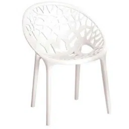 Nilkamal Crystal MWH Plastic White Outdoor Chair-picture-1