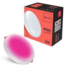 Fybros Roso 15W Plastic Pink Round Junction LED Downlight, FLS5348A-43