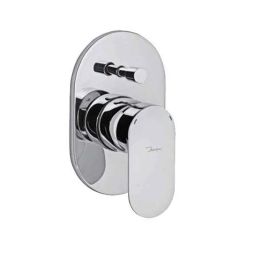 Jaquar Opal Prime Black Chrome Single Lever Exposed Part Kit of Hi-Flow Diverter, OPP-BCH-15079PM-picture-7