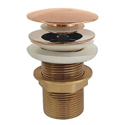 Bassino 3 inch Brass Rose Gold Pop Up Full Thread Waste Coupling-picture-28