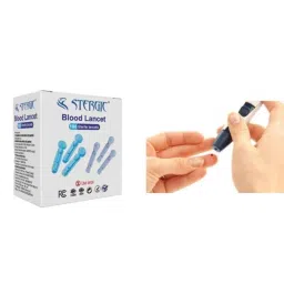 STERGIC 100 Pcs High Quality Round Blood Lancets Set with Ultra Thin Needle for Glucose Testing-13