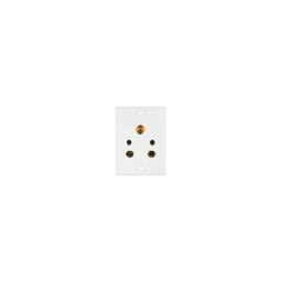 Anchor Penta 6A 3-in-1 Pin Ivory Socket, 50268-7