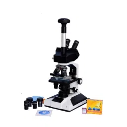 ESAW 40x-1500x LED Illumination Trinocular Microscope with Semi-Plan Achro Objectives, 5MP CMOS Camera &a; Kit, TRINOSP5MPCMOS-45