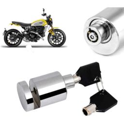 Auto Pearl Stainless Steel Silver Heavy Duty Anti Theft Motorcycle Disc Brake Lock, Lock-125-picture-49