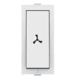 Rapid Stylish 6A 1 Module 1 Way White Switch with Fan Mark, R-2006 (Pack of 20)-picture-47