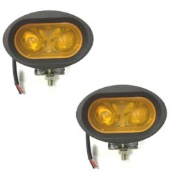 AllExtreme EX2OFY2 2 Pcs 2 LED 20W Yellow Oval Projector LED Spot Fog Light Set-picture-16