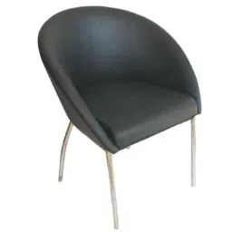 Arko Black Medium Back Fixed Push Back Visitor Chair, Elite (Fix)-image-54