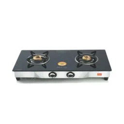 McCoy 2 Burner Agni Manual Ignition Black Glass Top Gas Stove-picture-26