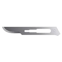 Forgesy Carbon Steel Surgical Scalpel Blades, Size: No.15, SUNX21 (Pack of 25)-image-22