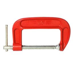 Jon Bhandari 4 inch 100mm Cast Iron Red C Clamp, C-004 (Pack of 2)-image-78