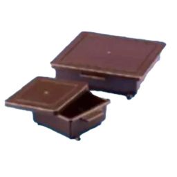 Tarsons 22.5x22.5x5cm Polypropylene Amber Staining Box, 482090-37