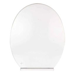 Elegant Casa A-5 42x36cm Polypropylene Soft-Closing Round White Commode Seat Cover-picture-13