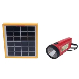 Solar Universe India LED Torch with Solar Panel &a; Hybrid Charging Set image 2