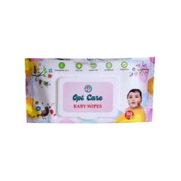 Optcare 80 Pulls Cotton Baby Wet Wipes (Pack of 12)-image-70