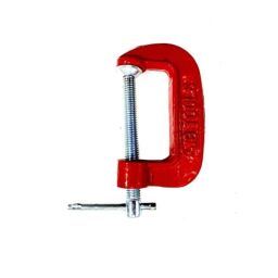 Jon Bhandari 2 inch 50mm Cast Iron Red C Clamp (Pack of 2)-26