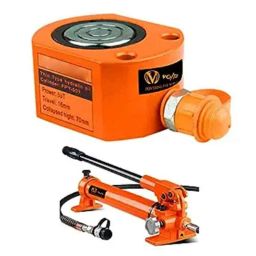 Voltz 16mm 50T Hydraulic Lifting Cylinders Jack with CP-700 Hand Pump, VZ-FPY-50700-34