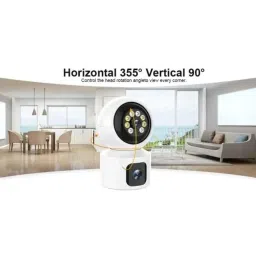 Cybernautt Z4W 4MP 2K HD Pan Tilt Smart Wi-Fi Camera with Night Vision, 360 View, Alarm, Motion Detect, Two Way Audio &a; Free 32GB Memory Card image 4