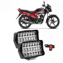 Cartronics 21 LED 2 Pcs Fog Light Set with On/Off Switch for Honda Dream-picture-32