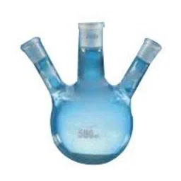Borosil 500ml 3 Neck Angular Round Bottom Flask, 4383C24-25