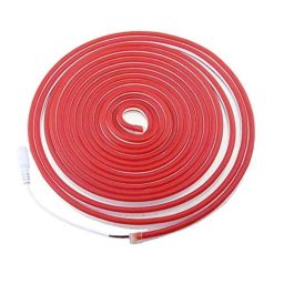AllExtreme JYX2835-R 12V Red Neon LED Flexible Styling EL Wire Glow String Tube for Decorative Interior Exterior Car Truck, Length: 5 m-44