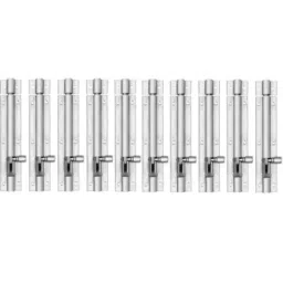 Senkiddpro 160mm Stainless Steel Chrome Finish Push to Close Tower Bolt (Pack of 10)-image-23
