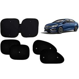 Auto Pearl 5 Pcs PVC &a; Mesh Black Window &a; Front Sun Shade Set for Maruti Suzuki Ciaz 2018-picture-34