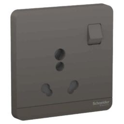 Schneider Electric AvatarOn 16A 250V Polycarbonate Dark Grey Switched Socket, E8315_16_DG-picture-38