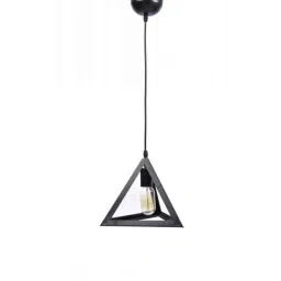 Tucasa Iron Triangle Shaped Pendent Light with Black Shade, HG-19-image-57
