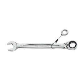 Facom 17mm Satin Chrome Finish Metric Standard Ratchet Combination Wrench, 467.17SLS-picture-6