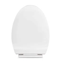 Elegant Casa A-14 50x36 cm Polypropylene White Soft Closing Oval Toilet Seat Cover-image-91
