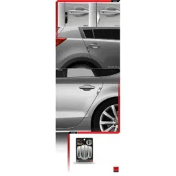 SureStrive 4 Pcs Silicon Black Anti Scratch Corner Edge Protector Door Guard Set for Mahindra Bolero New Model image 3